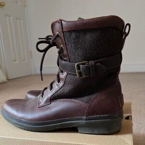 Ugg Kesey boots, brown, size 10